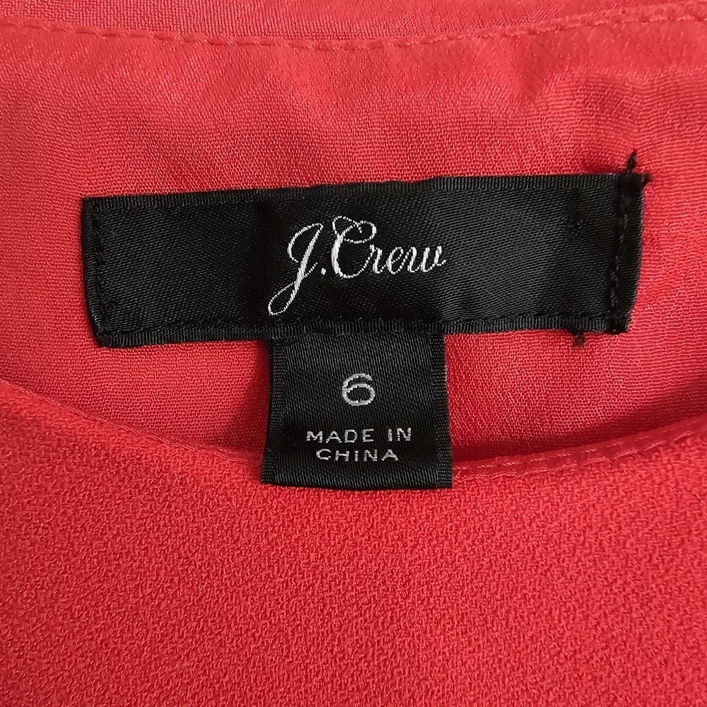 J. Crew Red Ruffle Jumpsuit - Picture 8 of 9